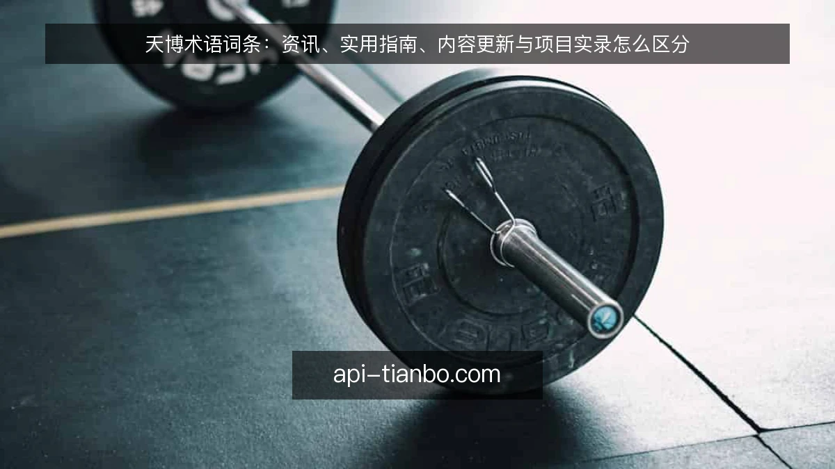 天博术语词条:资讯、实用指南、内容更新与项目实录怎么区分